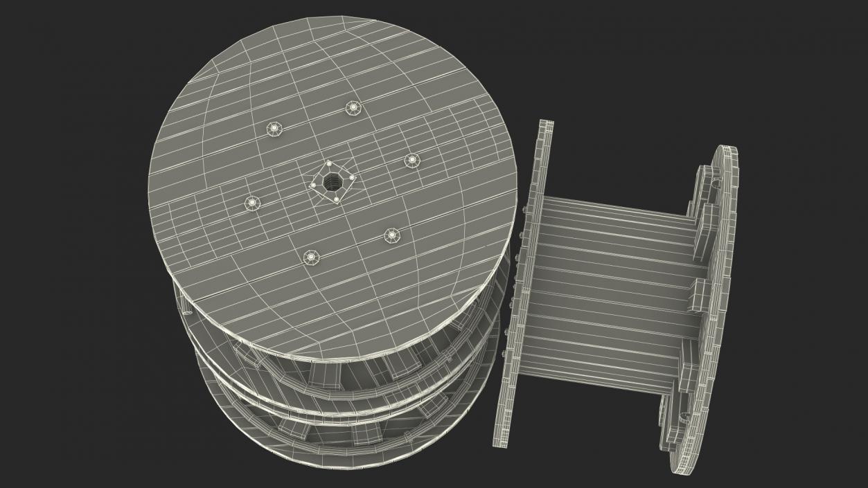 3D model Stack of Cable Reels