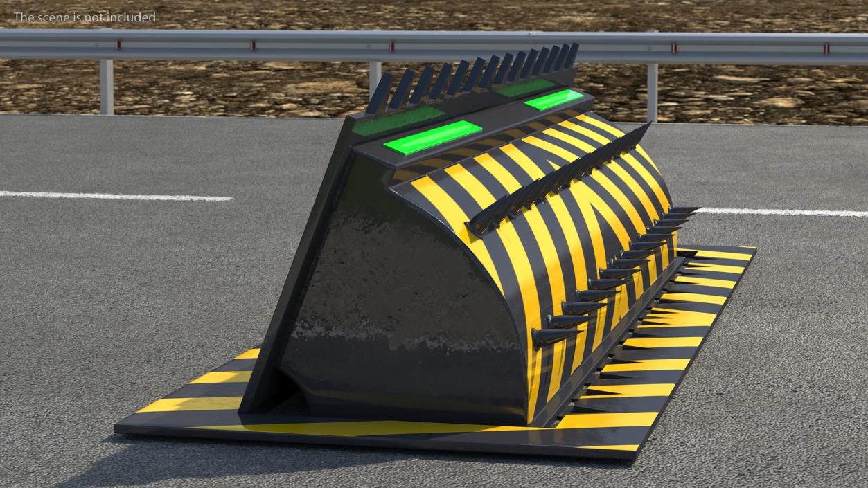 Roadblock Barrier Medium 3D model