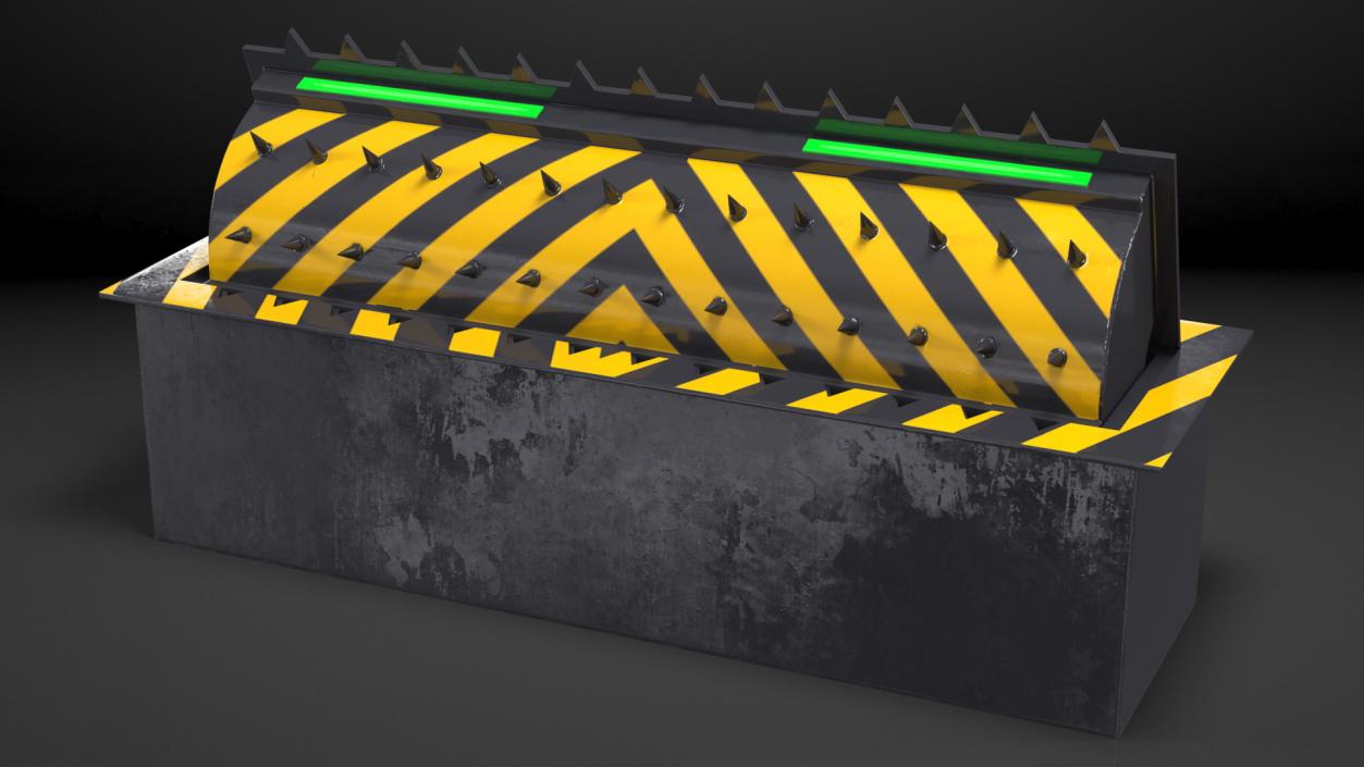 Roadblock Barrier Medium 3D model