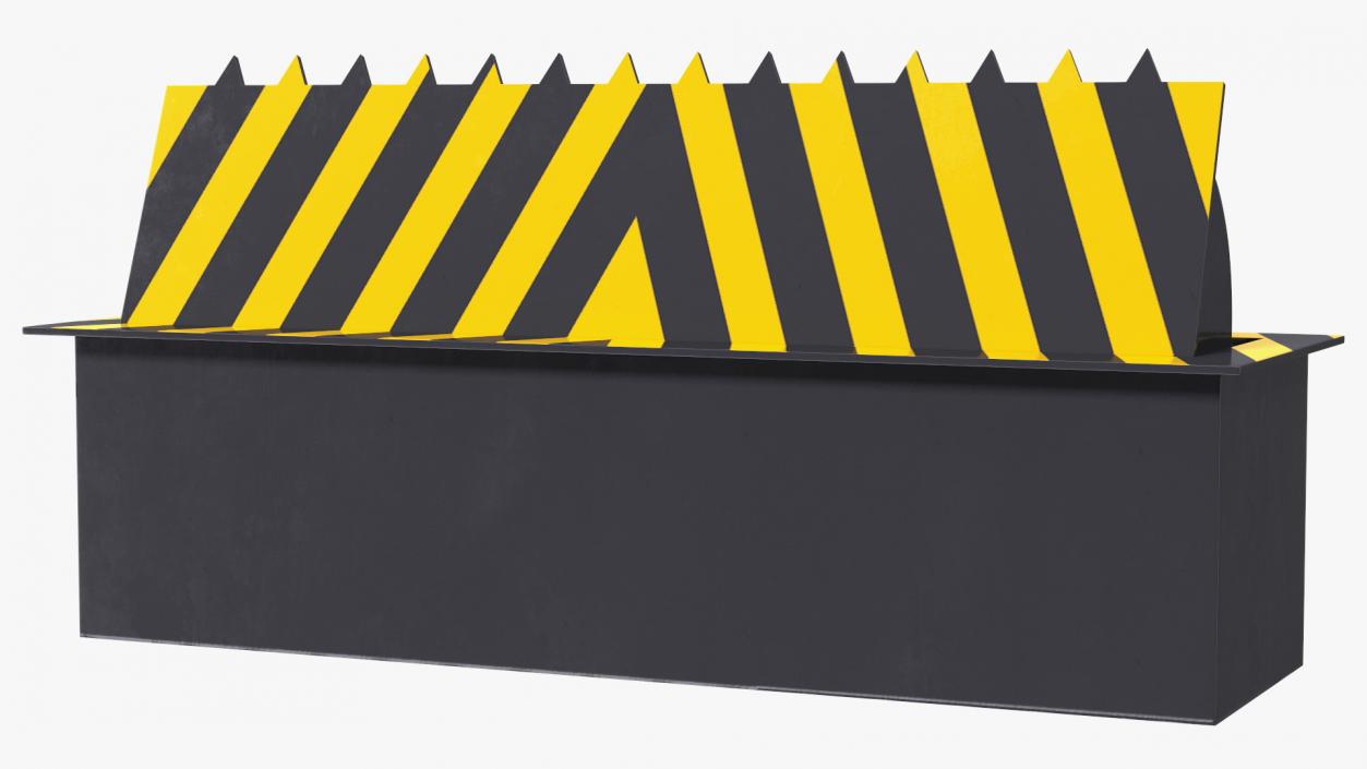 Roadblock Barrier Medium 3D model