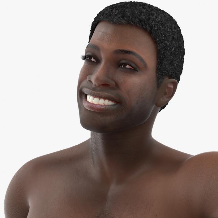 African American Man Rigged 3D