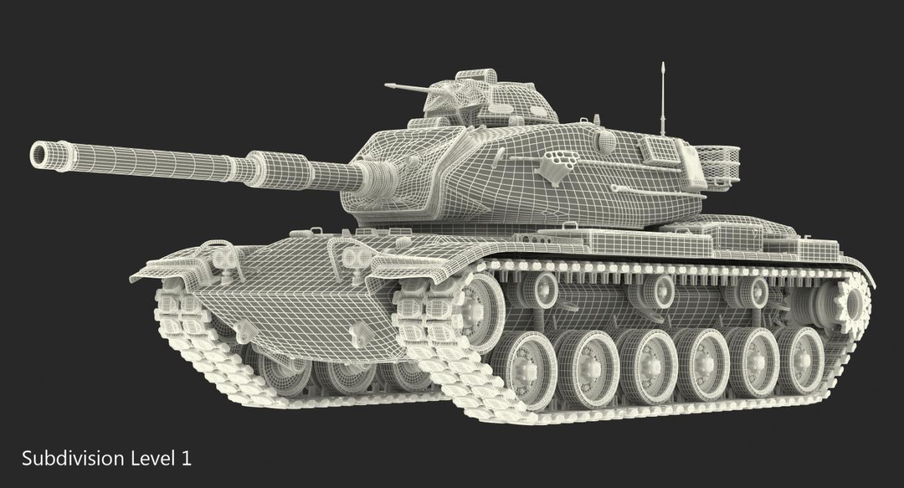 US Combat Tank M60A3 Patton 3D