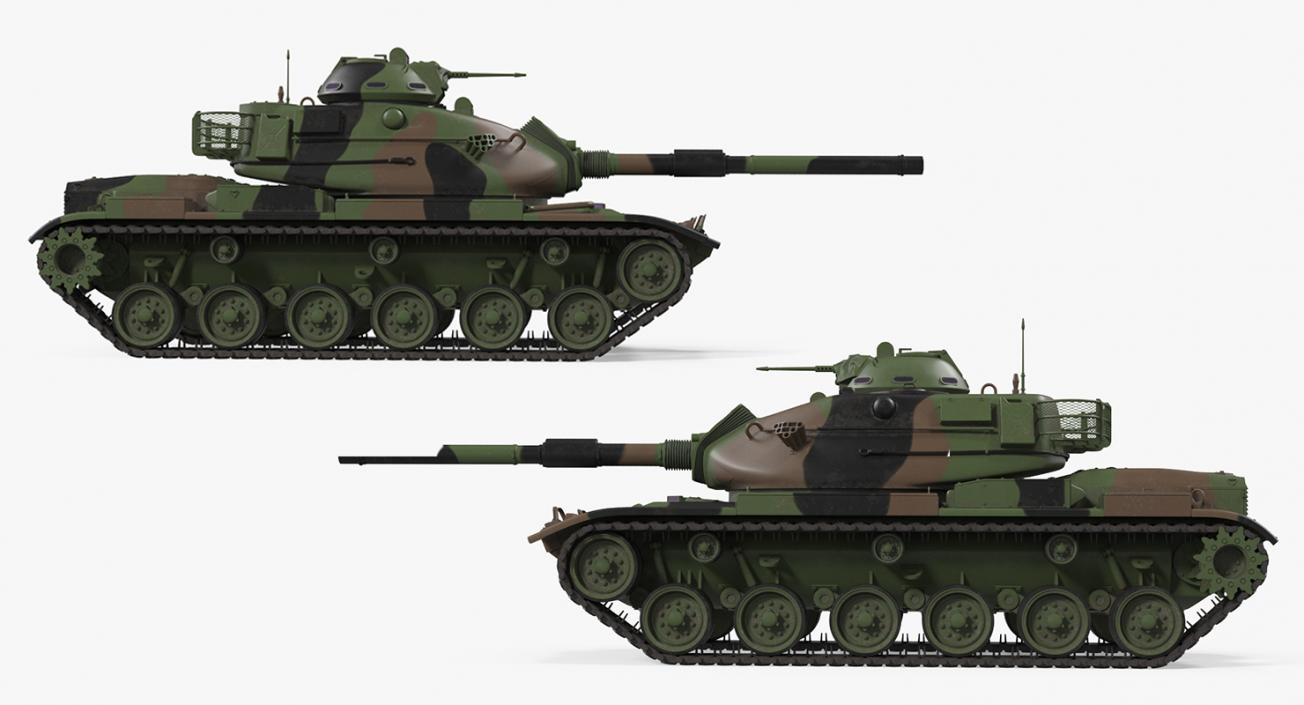 US Combat Tank M60A3 Patton 3D