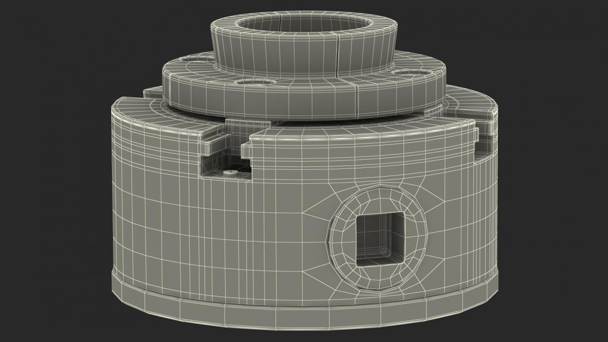 3D Adjustable 4 Jaw Self Centering Lathe Chuck model