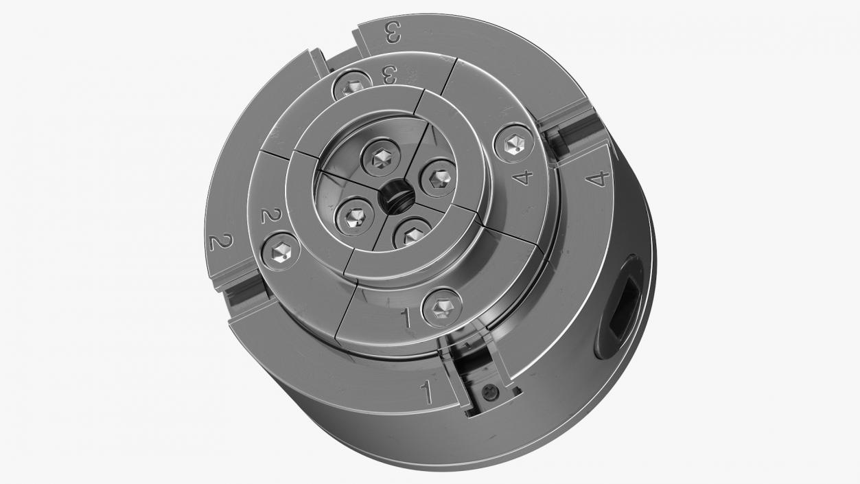 3D Adjustable 4 Jaw Self Centering Lathe Chuck model