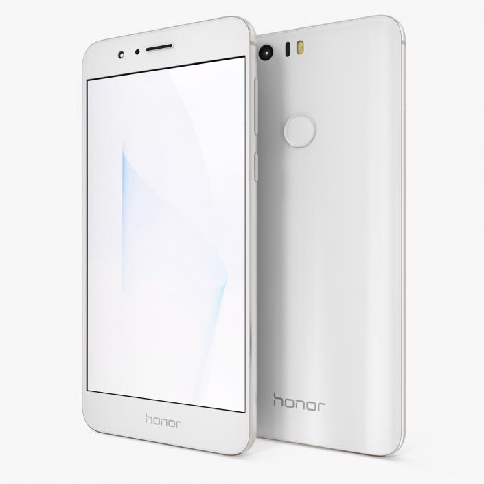 3D Huawei Honor 8 White Pearl