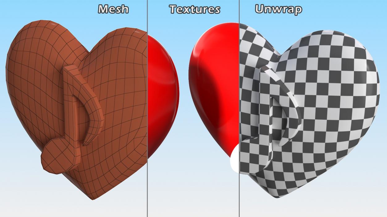 3D model Heart Emojis Collection 3