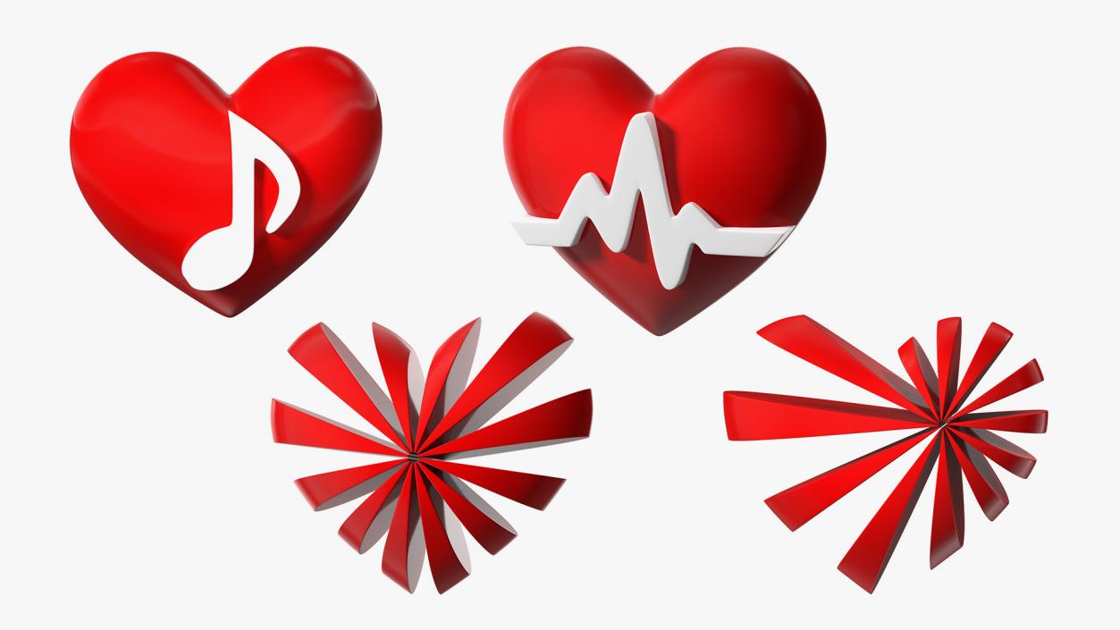 3D model Heart Emojis Collection 3