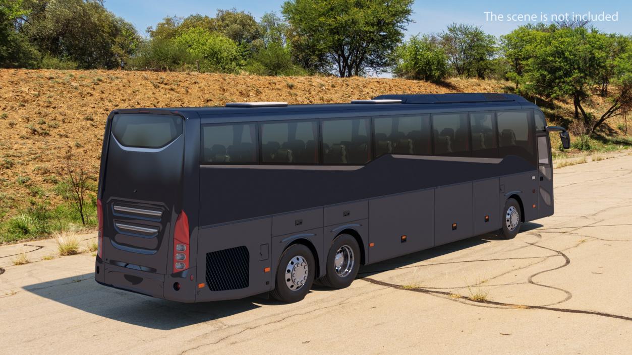 3D Luxury Coach Tour Bus