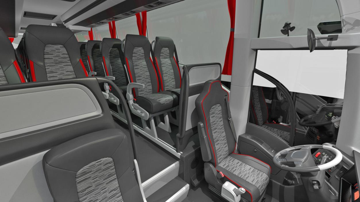 3D Luxury Coach Tour Bus