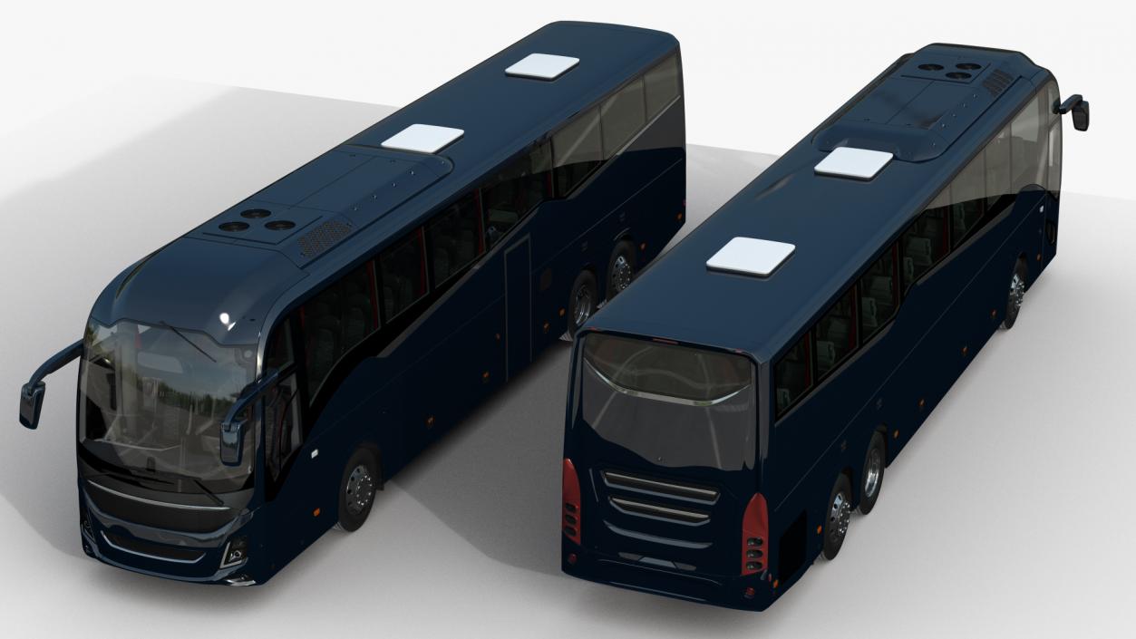 3D Luxury Coach Tour Bus