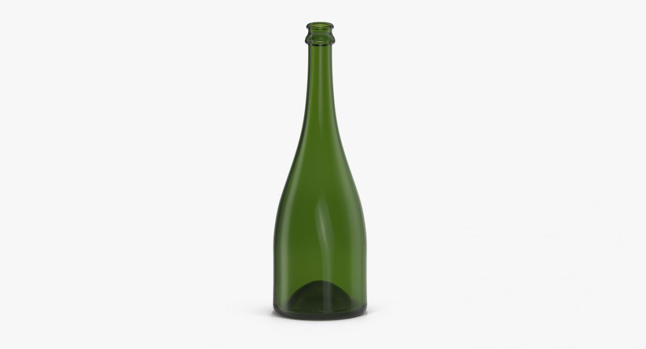 3D Champagne Bottle