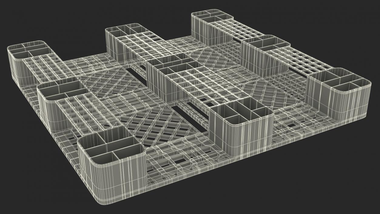 3D Industrial Forklift with Pallet