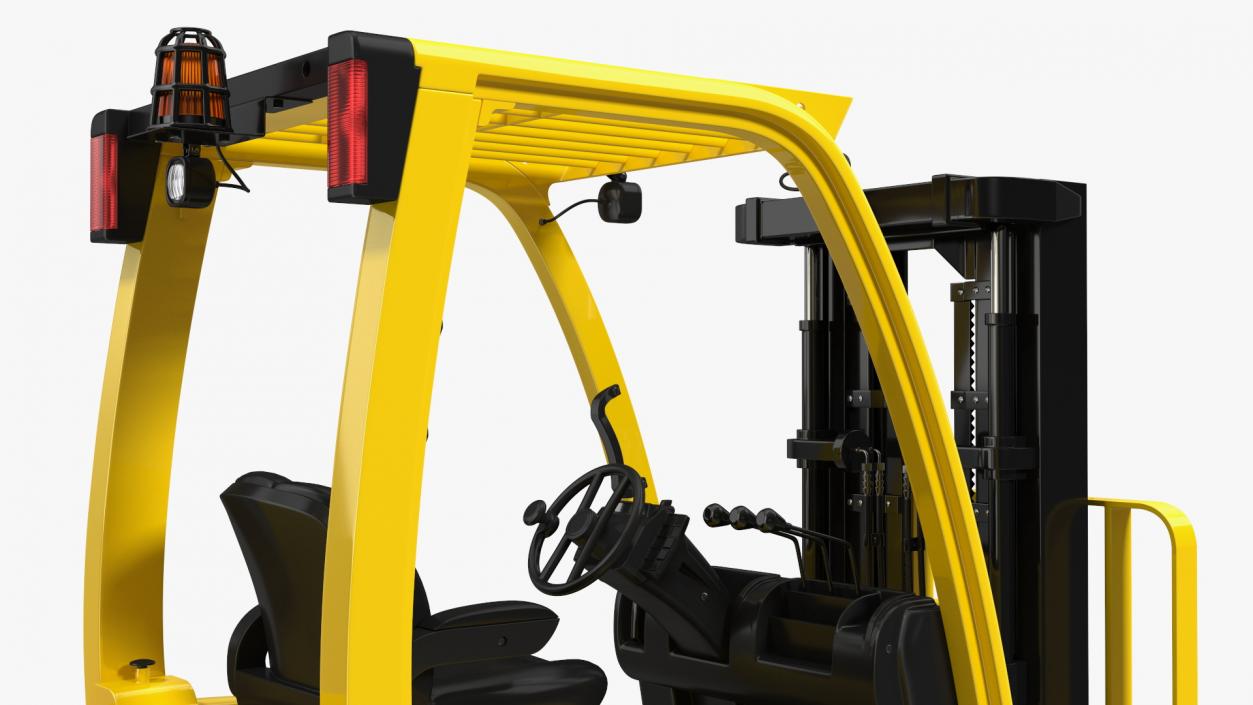 3D Industrial Forklift with Pallet