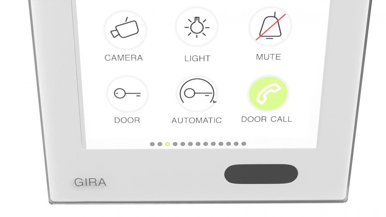 KNX Room Control Unit White 3D