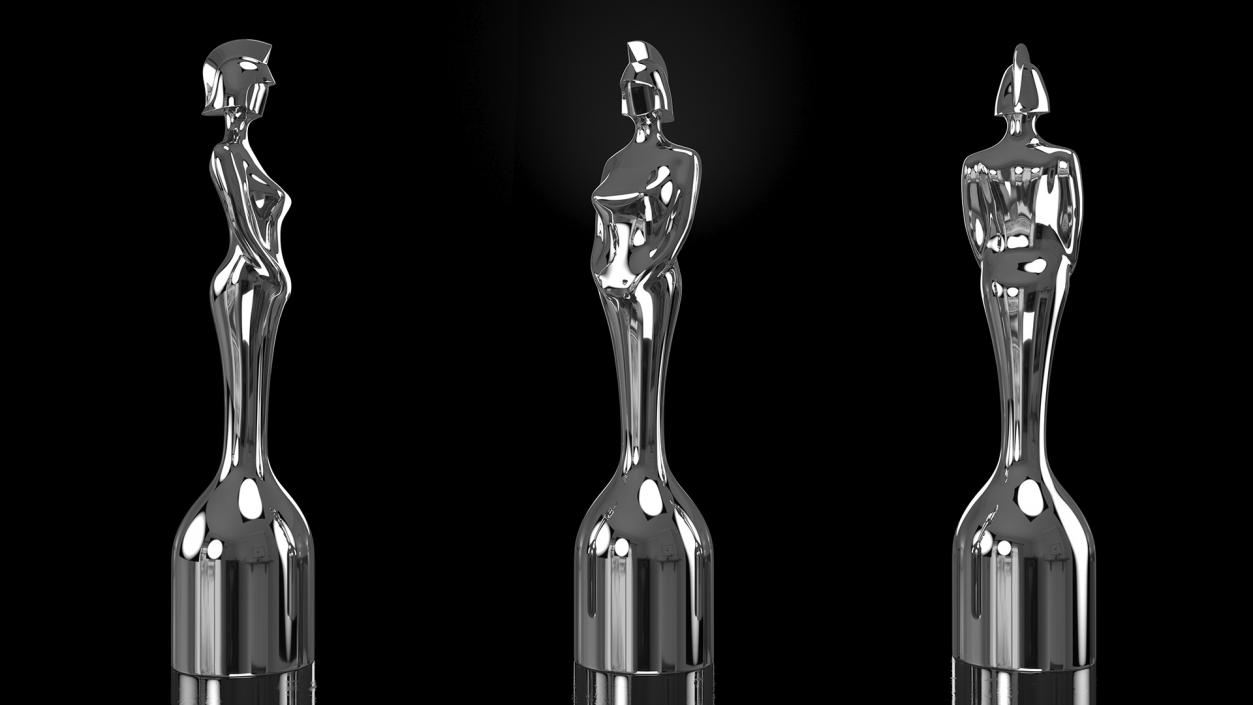 BRIT Award Trophy Glossy 3D model