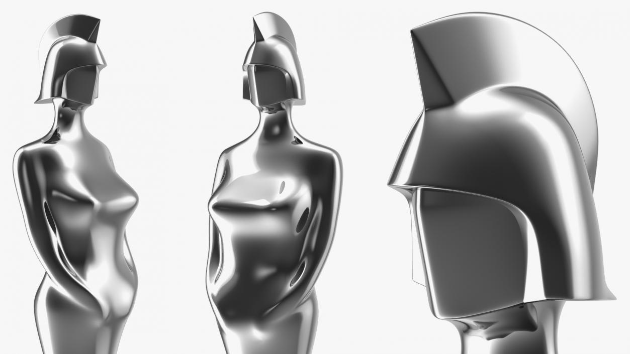 BRIT Award Trophy Glossy 3D model