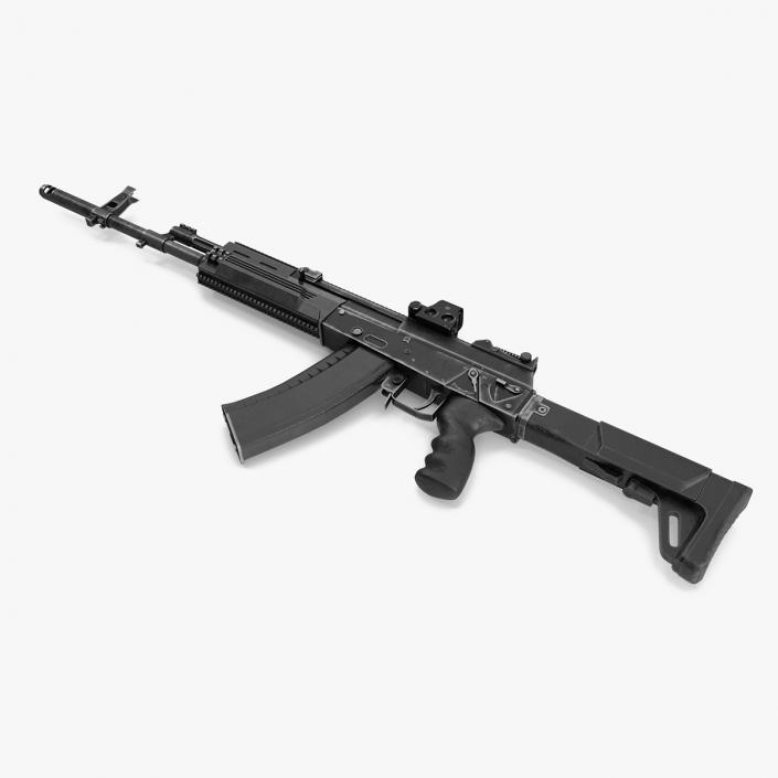 3D AK-12 2011 Assault Rifle with Holographic Sight Old