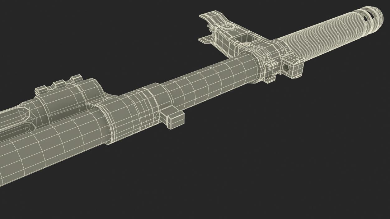 3D AK-12 2011 Assault Rifle with Holographic Sight Old