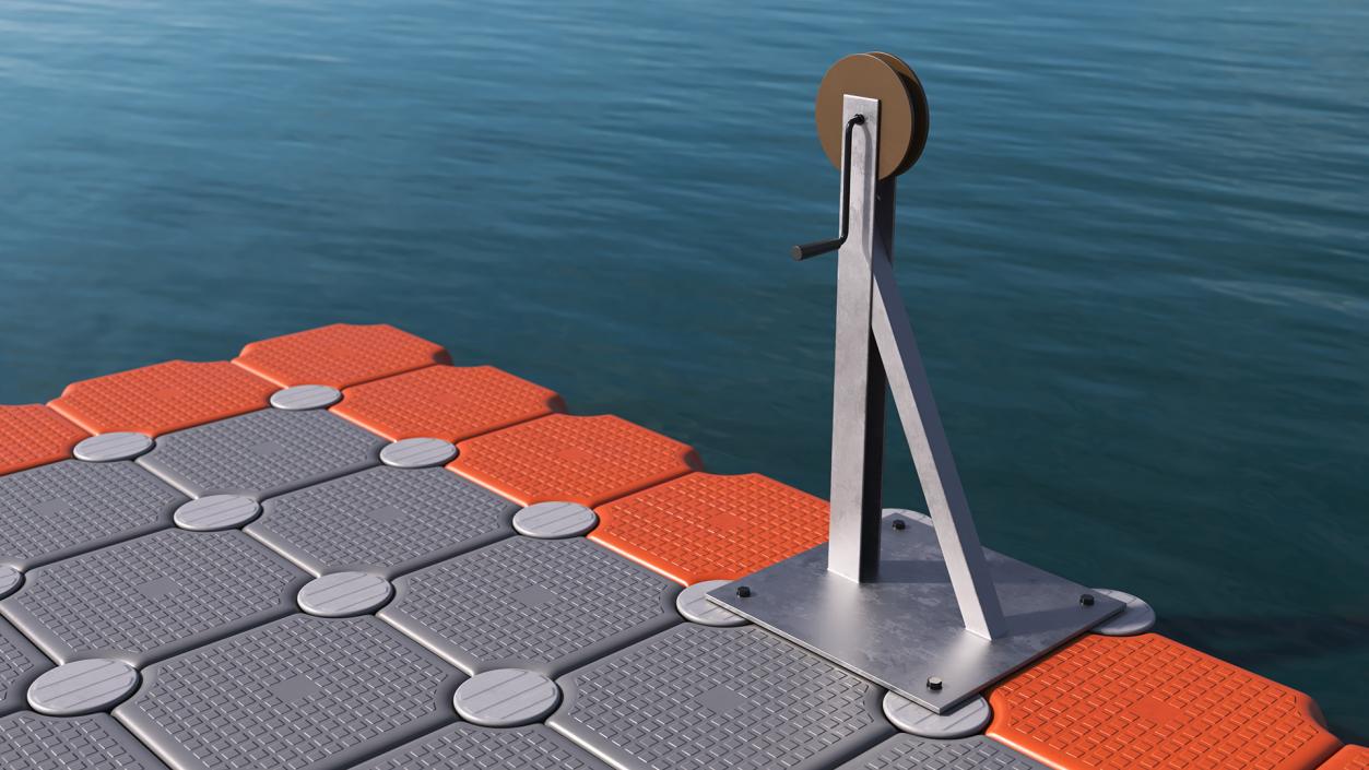 Floating Pontoons Dock 3D