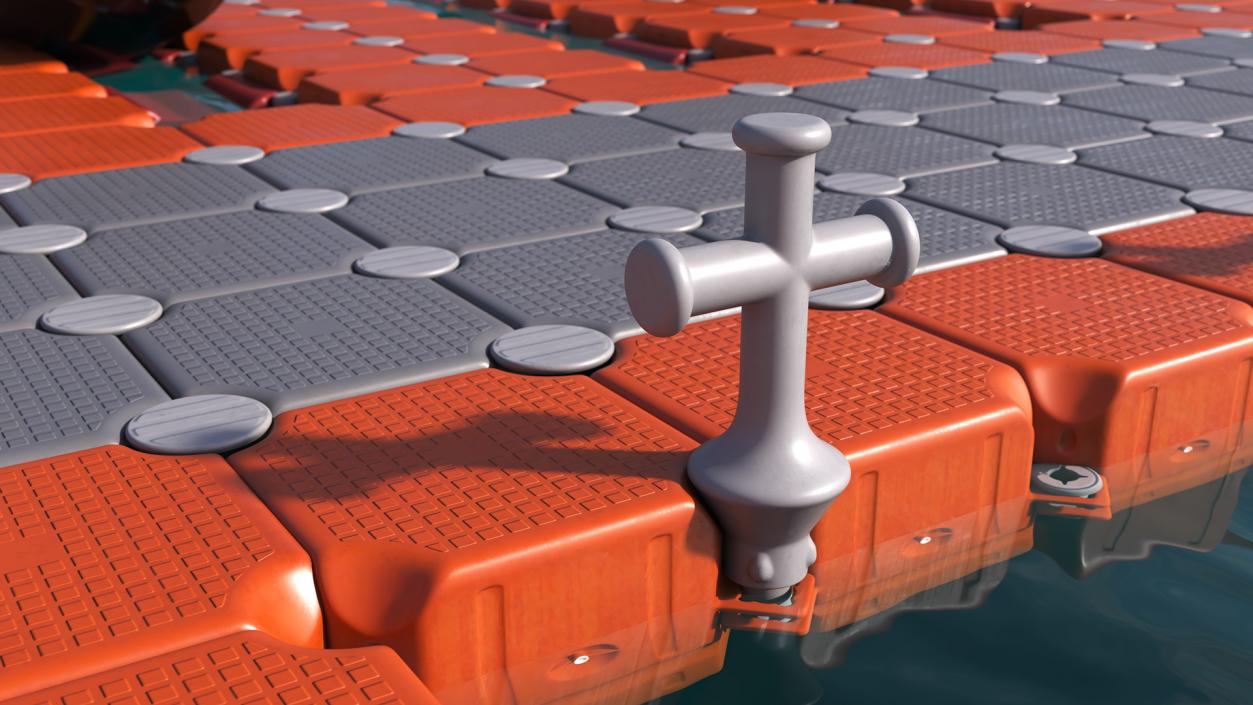 Floating Pontoons Dock 3D