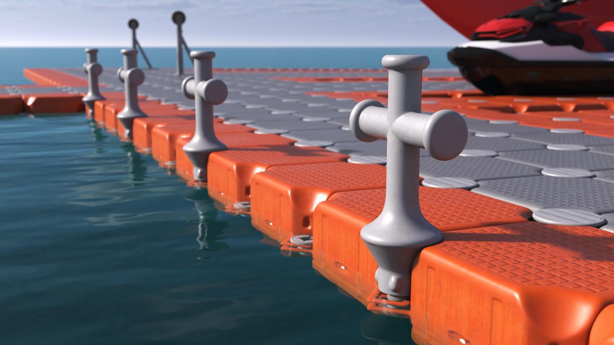 Floating Pontoons Dock 3D