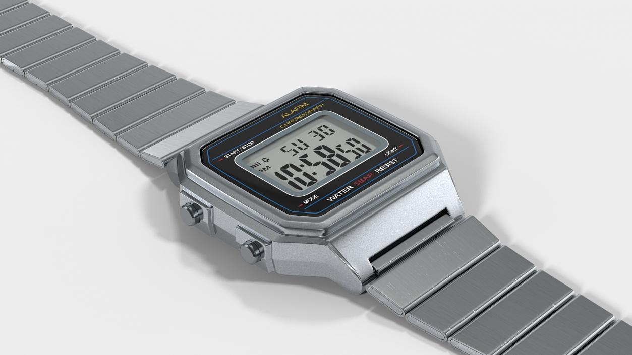 Classic Electronic Watch 3D model