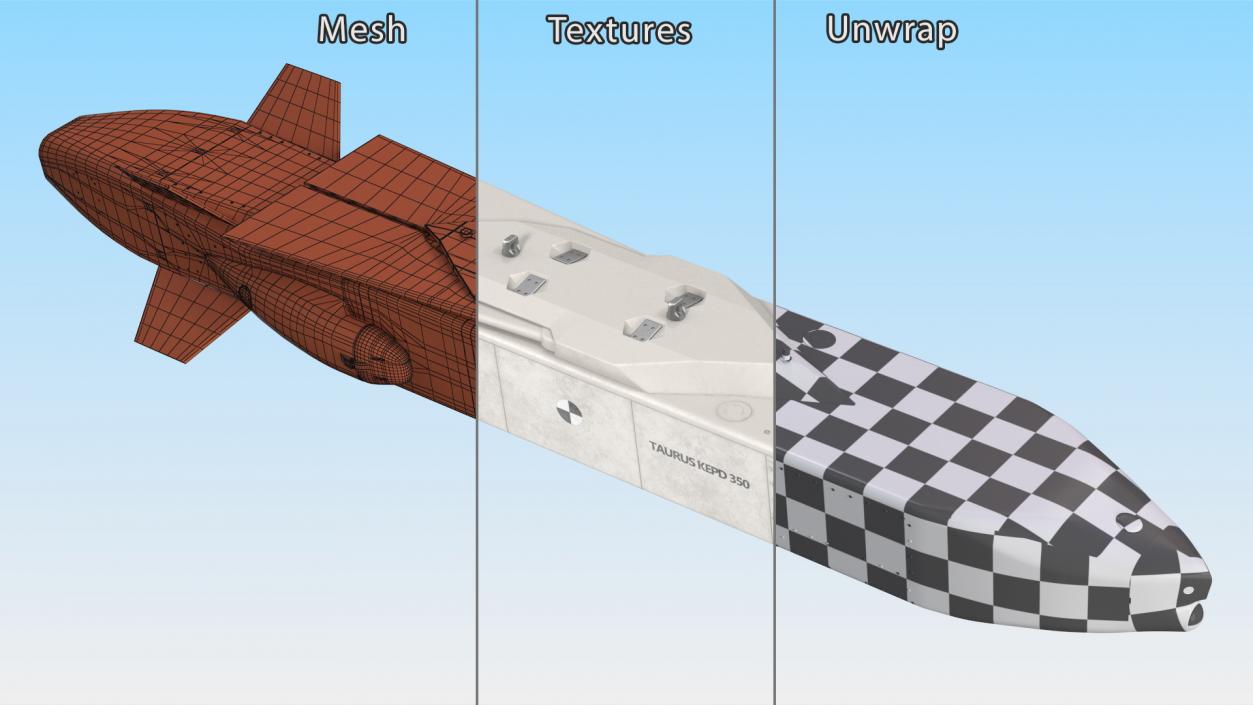 Germany Taurus Cruise Missile 3D model