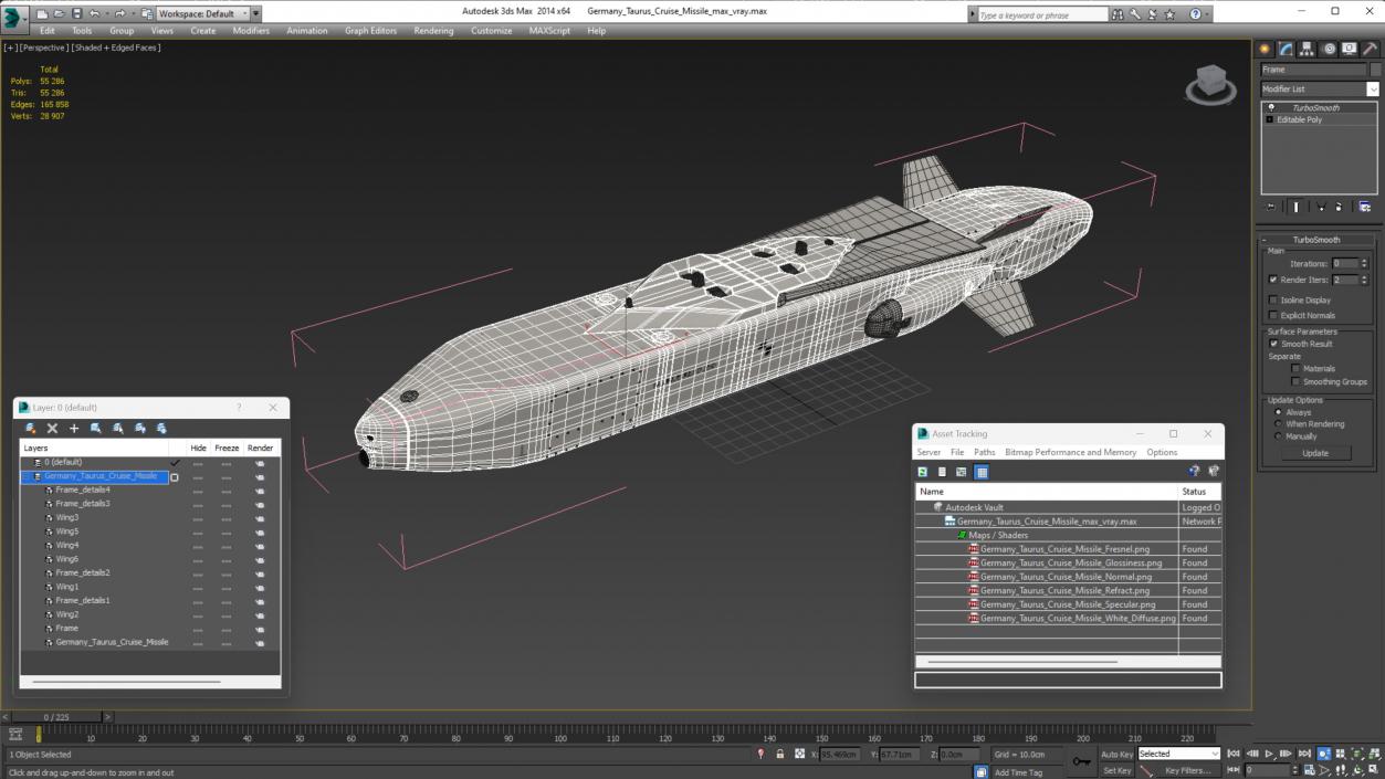 Germany Taurus Cruise Missile 3D model