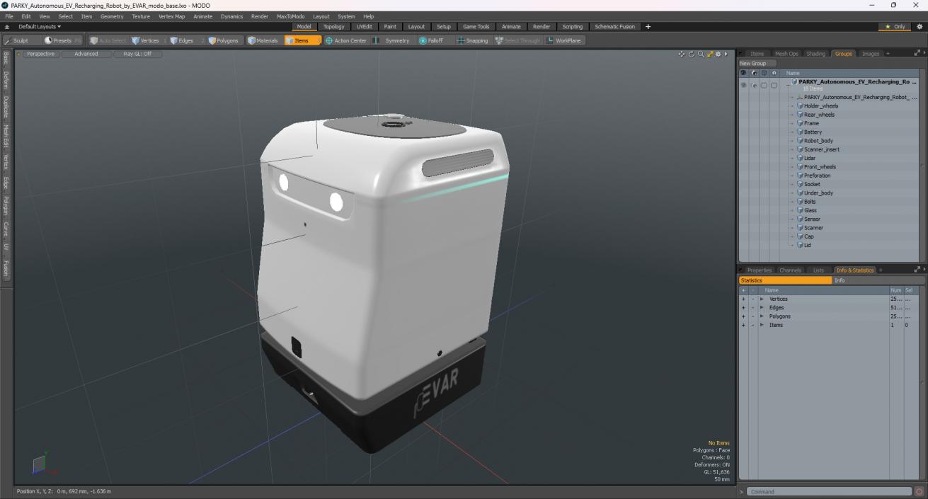 PARKY Autonomous EV Recharging Robot by EVAR 3D model