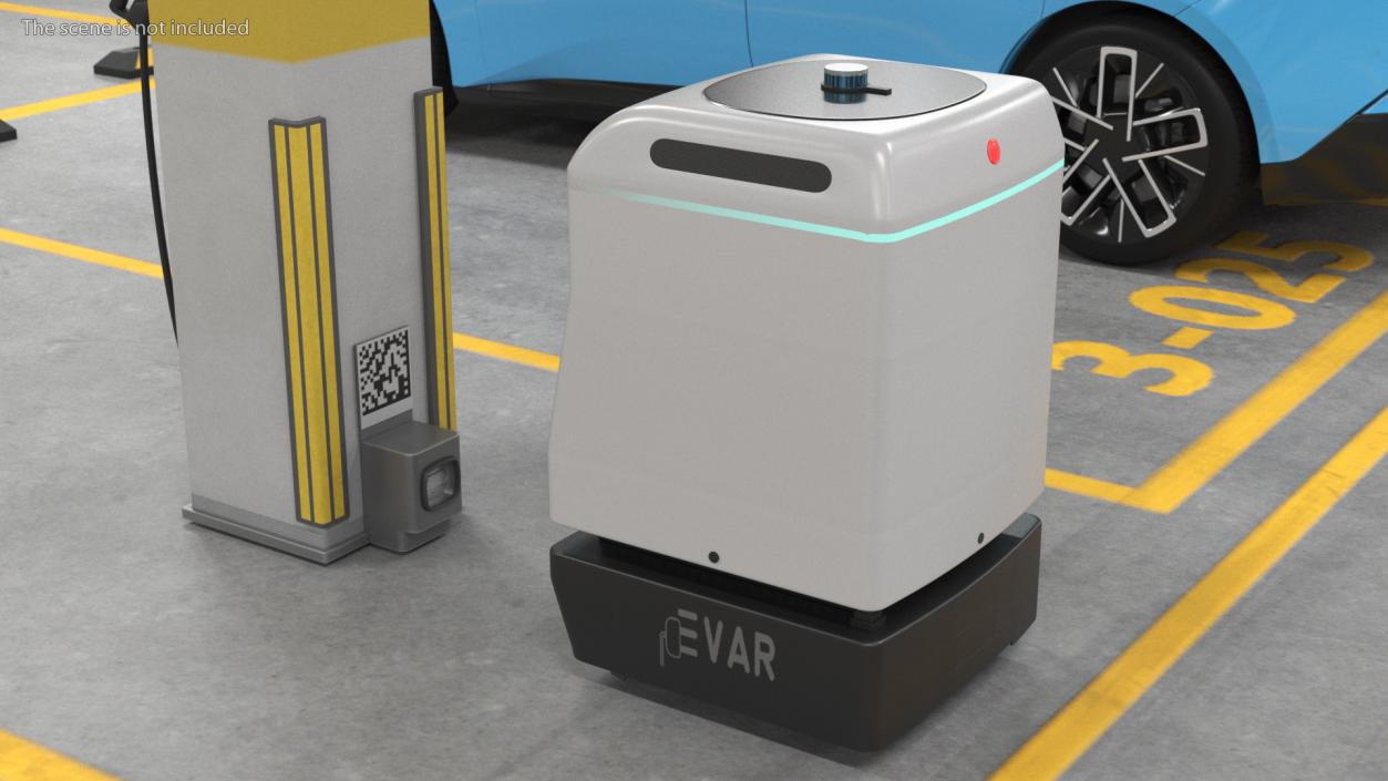 PARKY Autonomous EV Recharging Robot by EVAR 3D model