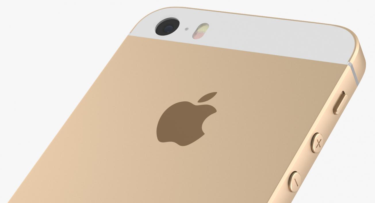 iPhone SE Gold 3D model