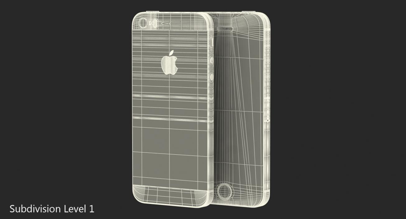 iPhone SE Gold 3D model