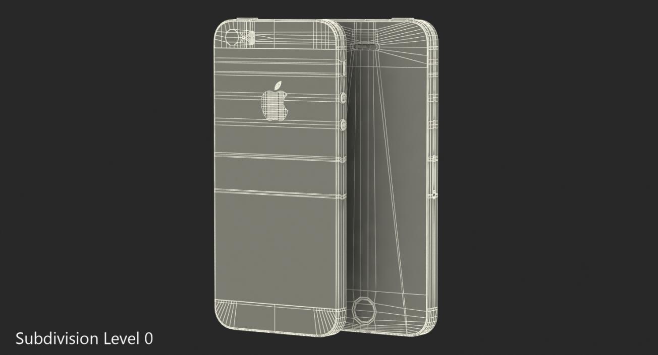 iPhone SE Gold 3D model