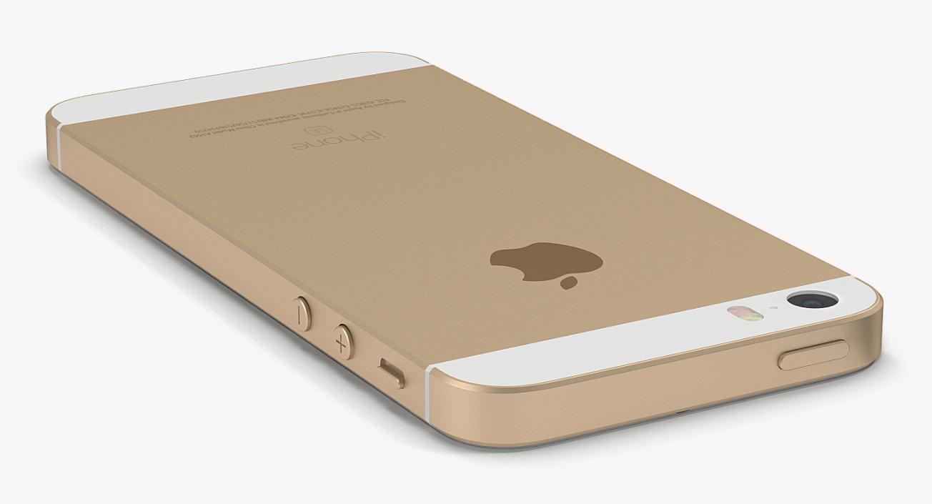 iPhone SE Gold 3D model