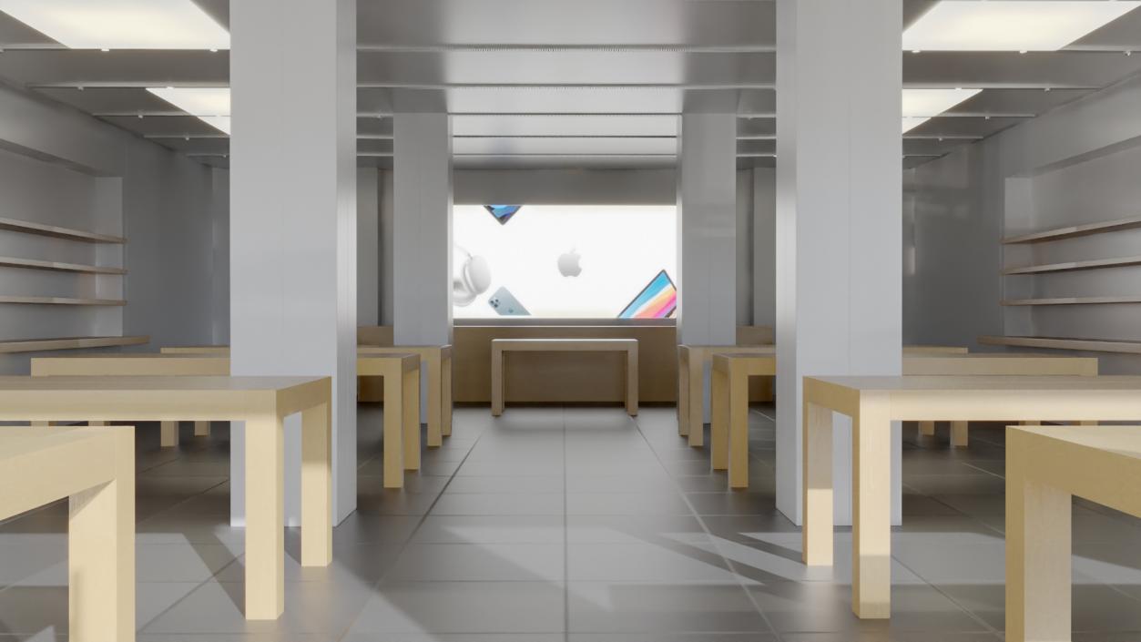 Apple Store Interior 2 3D