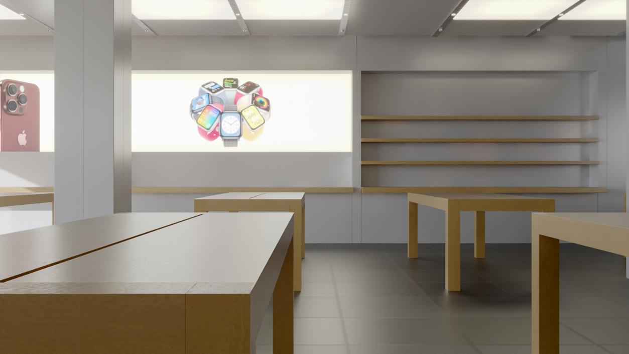 Apple Store Interior 2 3D