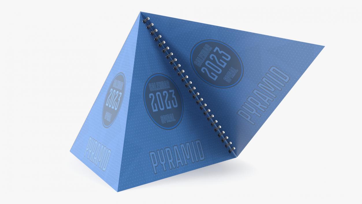 3D Pyramid Desk Calendar Mockup model