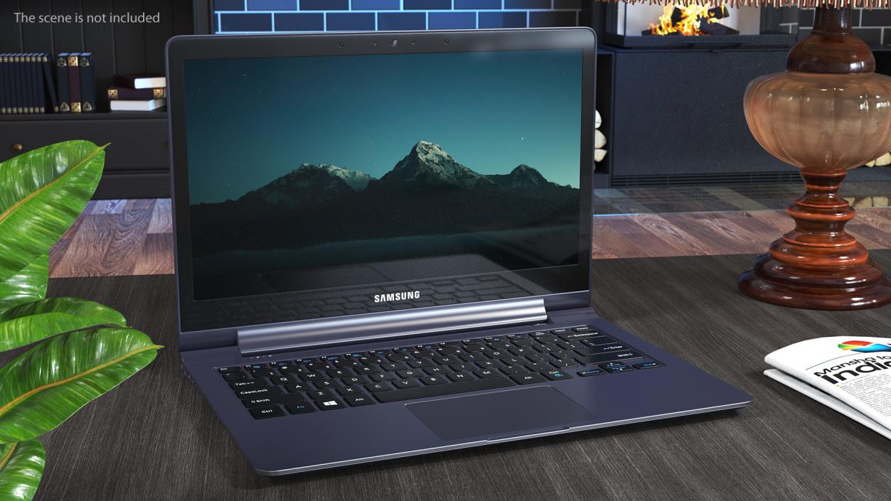 3D Samsung Laptop Computer ATIV Book model