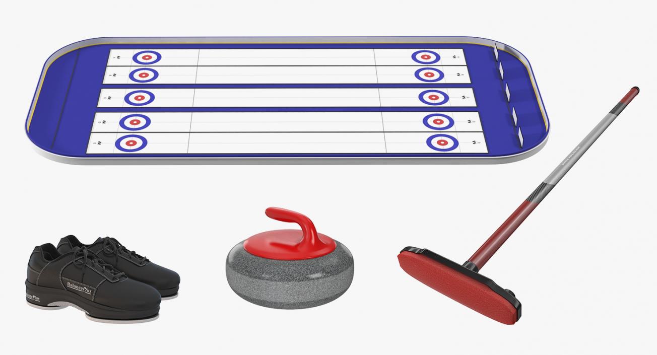 3D model Curling Equipment Collection 2