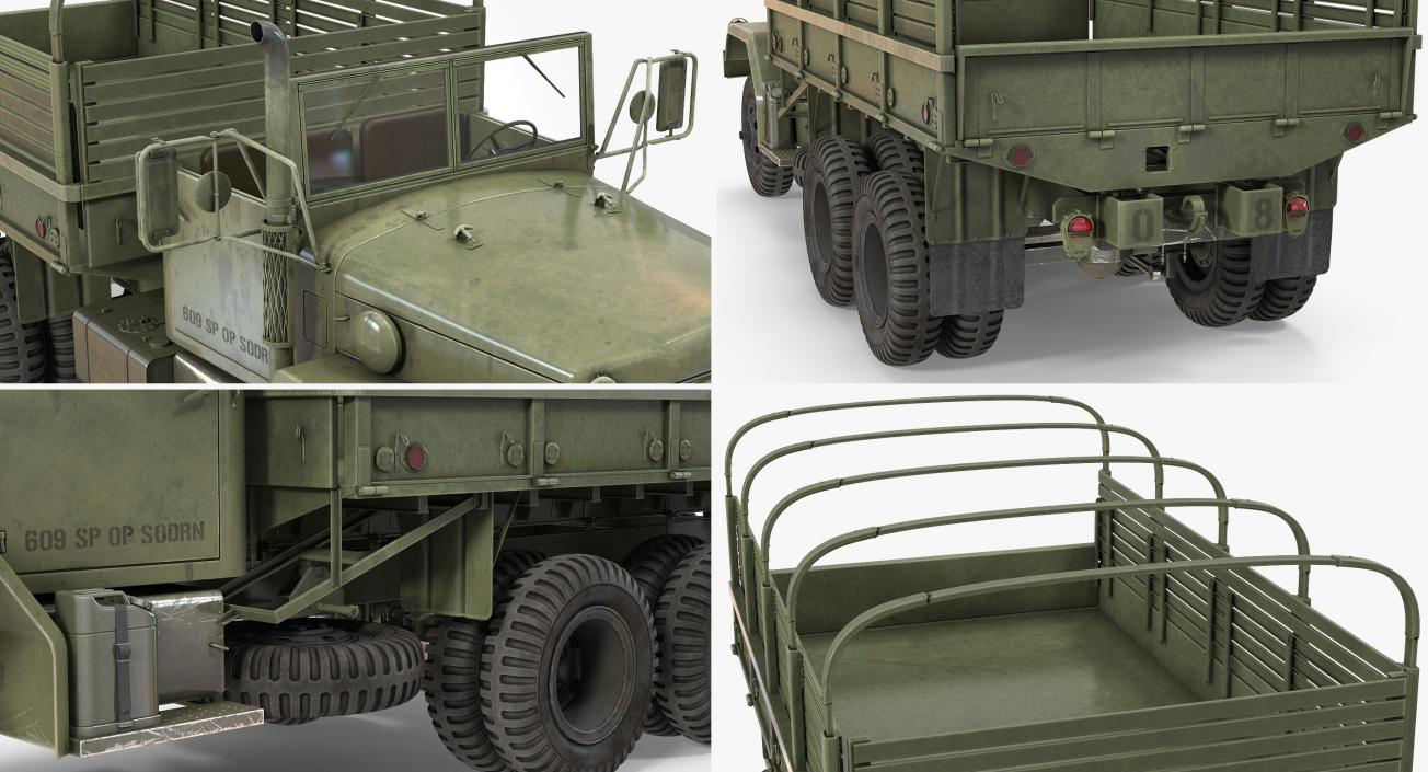 US Army WWII Rigged Trucks Collection 3D