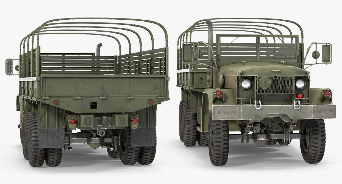 US Army WWII Rigged Trucks Collection 3D