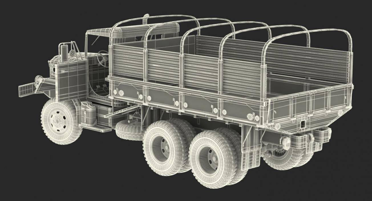 US Army WWII Rigged Trucks Collection 3D