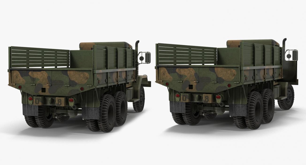 US Army WWII Rigged Trucks Collection 3D