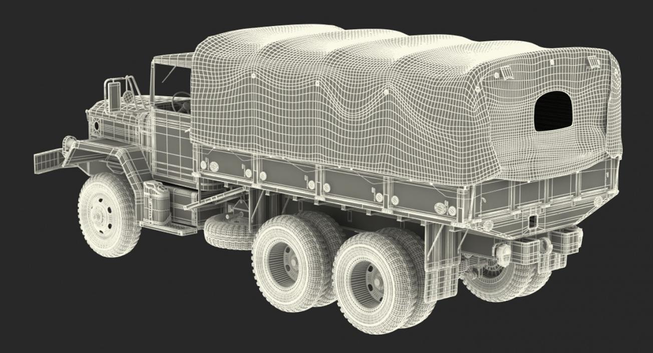 US Army WWII Rigged Trucks Collection 3D