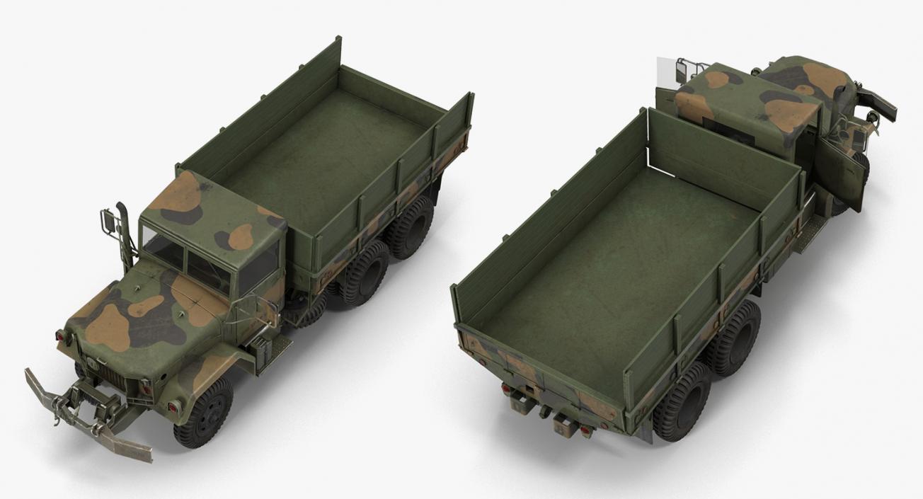 US Army WWII Rigged Trucks Collection 3D