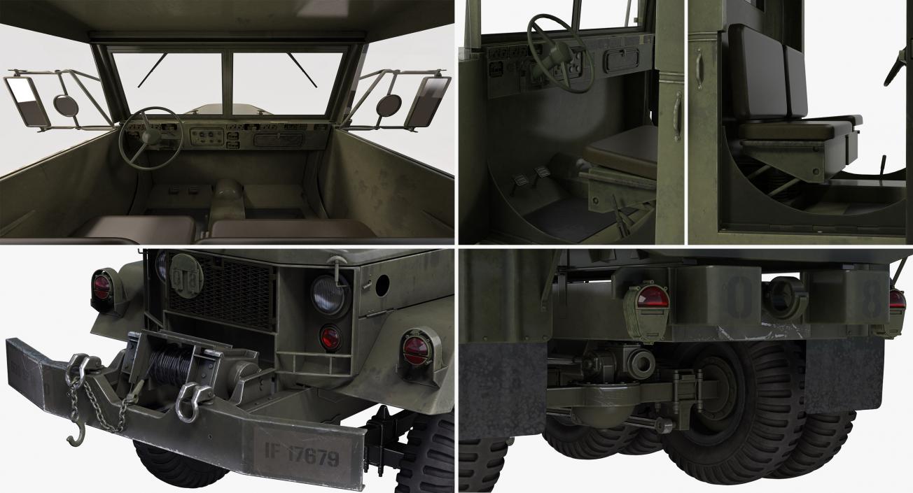 US Army WWII Rigged Trucks Collection 3D