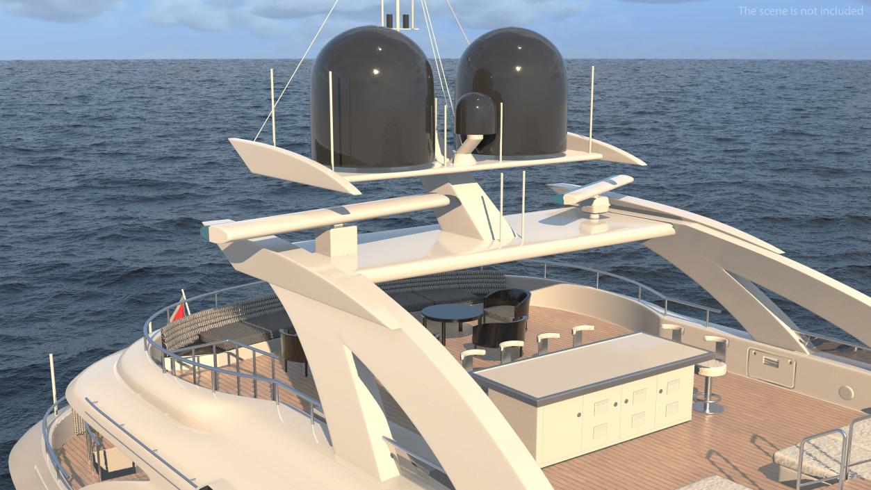 3D Luxury Motor Mega Yacht model