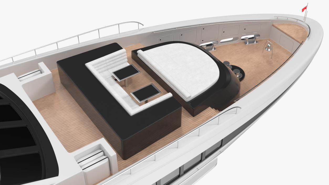 3D Luxury Motor Mega Yacht model