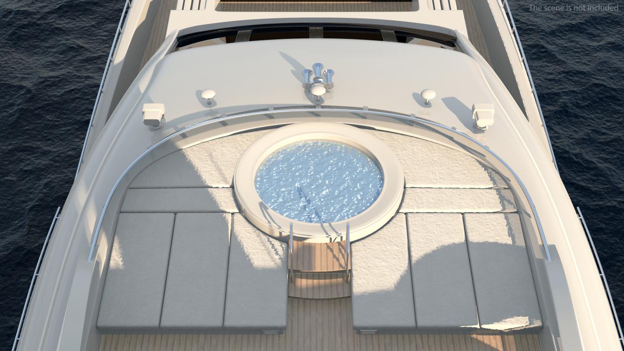 3D Luxury Motor Mega Yacht model